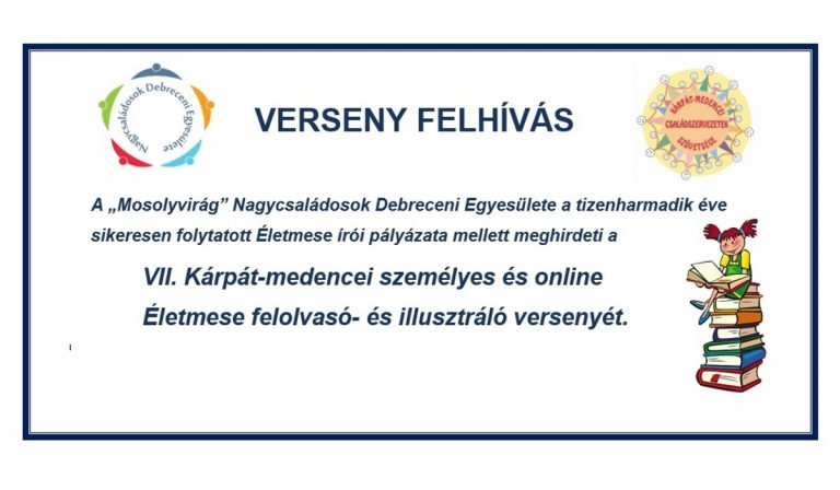 Vegyél részt a VII. Kárpát-medencei Életmese felolvasó- és illusztráló versenyen!