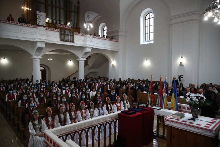 The opening ceremony of the new academic year at the Ferenc Rakoczi II Transcarpathian Hungarian College of Higher Education