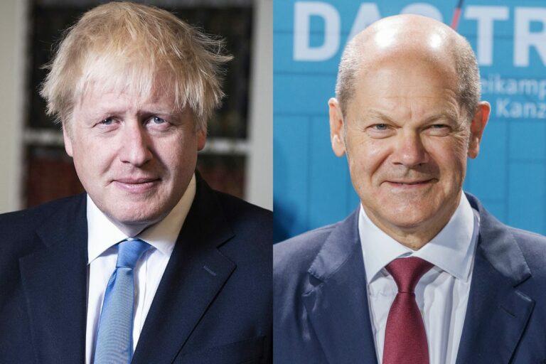 Johnson és Scholz: Oroszországgal kapcsolatot tartva kell törekedni az ukrán válság enyhítésére