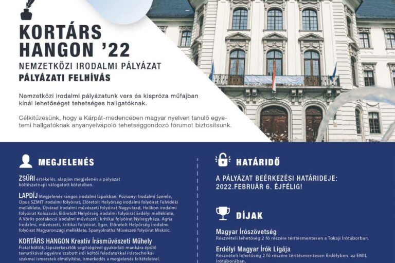Felhívás – Kortárs Hangon ’22