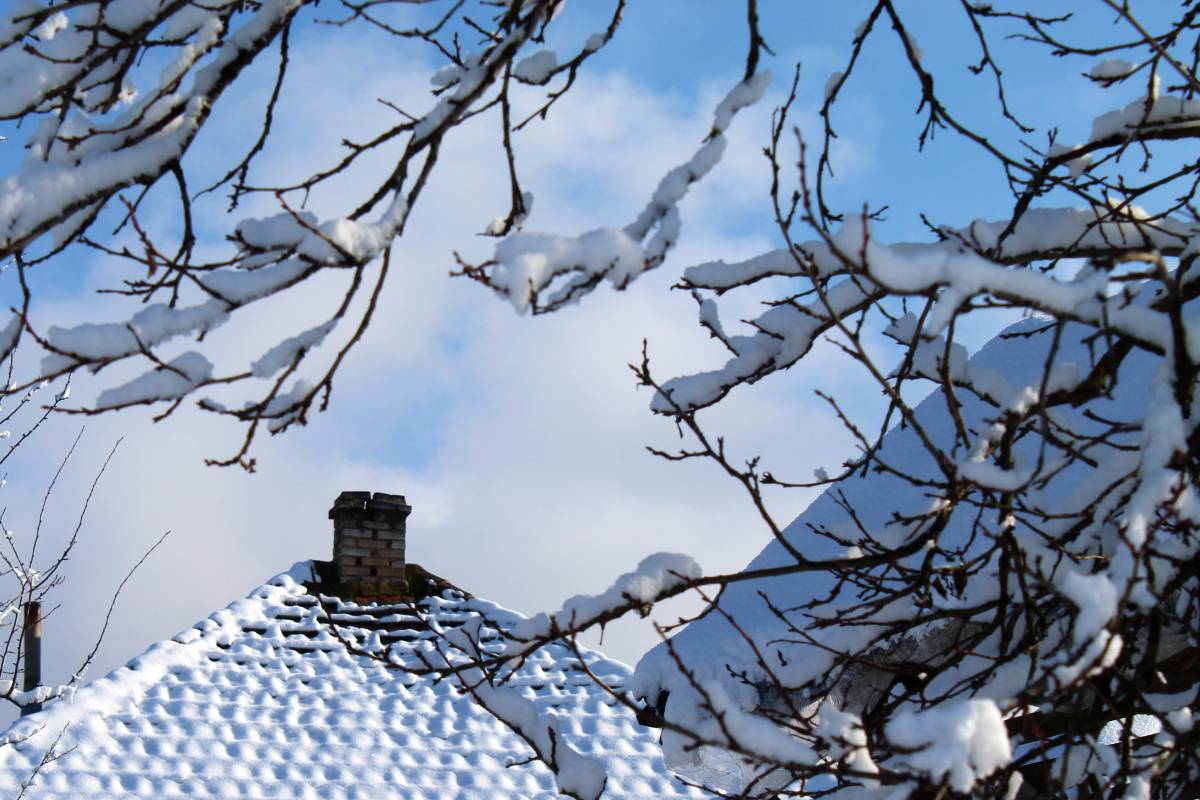 hó havas tető tél