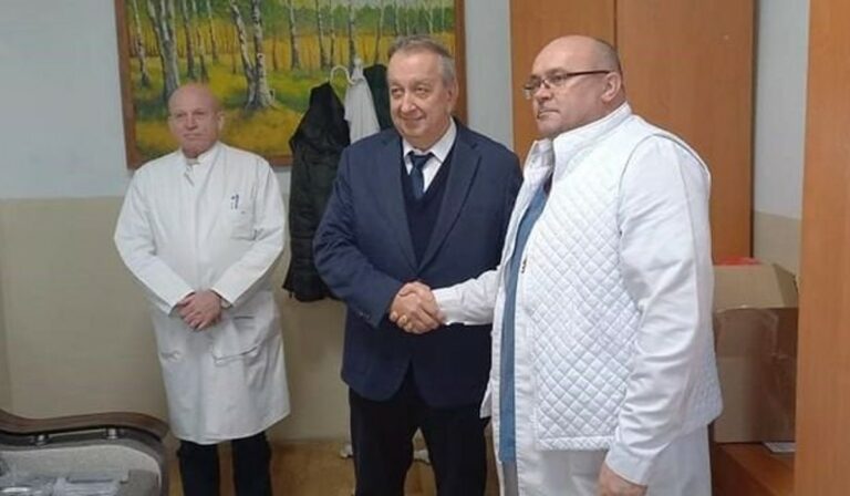 Magyarországi adomány az Ökörmezői Járási Kórháznak