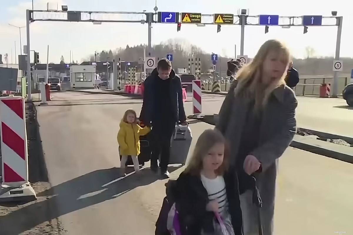 lengyel határ ukrán menekült