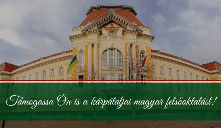 Személyi jövedelemadója 1%-val is támogathatja a kárpátaljai magyar felsőoktatást