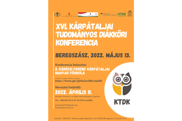 Módosult a XVI. Kárpátaljai Tudományos Diákköri Konferencia jelentkezési határideje