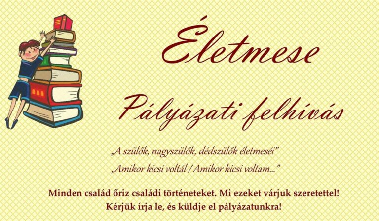 Életmese írói pályázat – ossza meg családja igaz történetét!