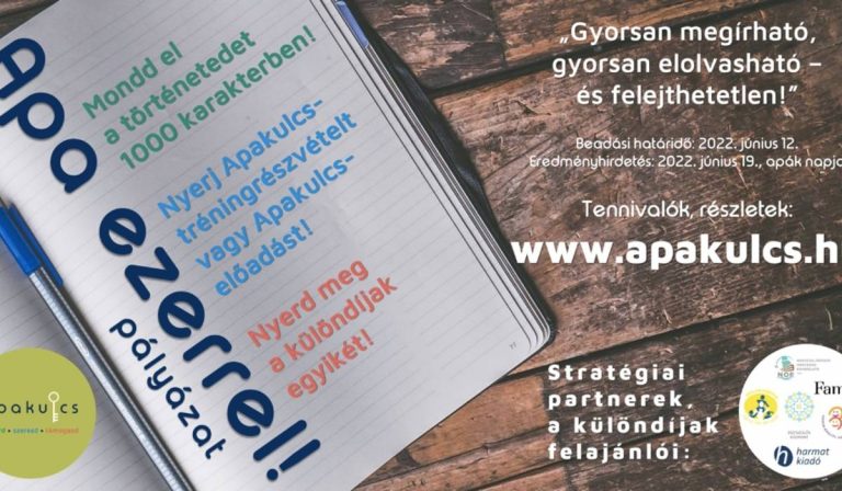 Apa ezerrel! – alkotói pályázat
