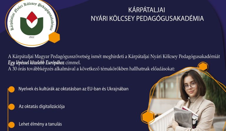Felhívás Kárpátaljai Nyári Kölcsey Pedagógusakadémiára