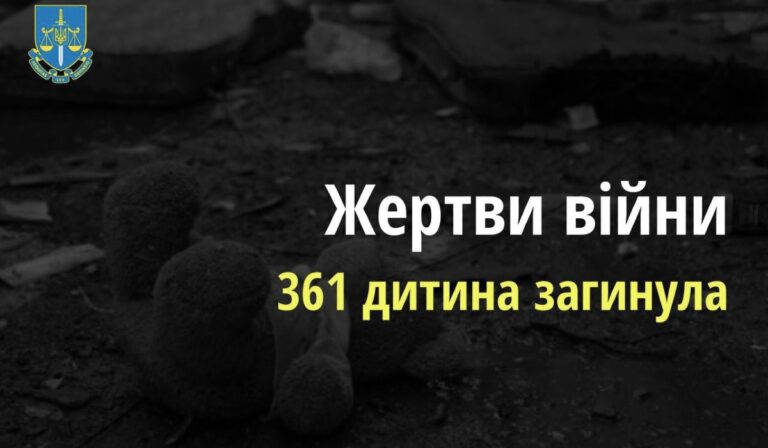 Some 361 children killed due to Russian aggression against Ukraine