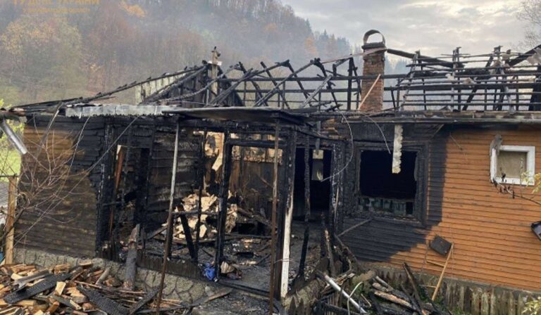 Tűzeset a Rahói járásban