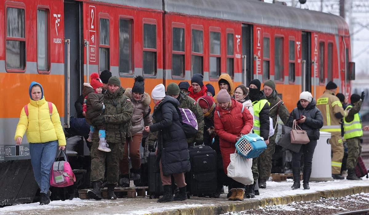 Ukrán menekültek Lengyelországban