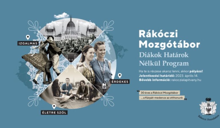 Diákok Határok Nélkül – a 27. Rákóczi Mozgótábor pályázati felhívása