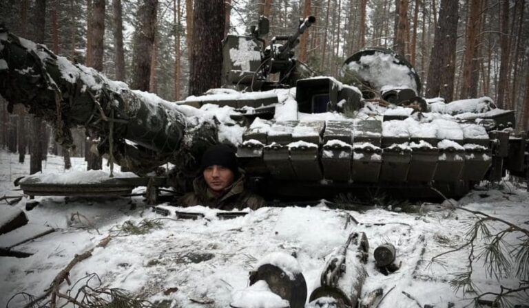 tank háború tél