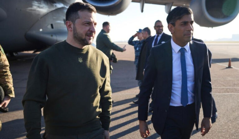 Rishi Sunak fogadta az ukrán elnököt Londonban