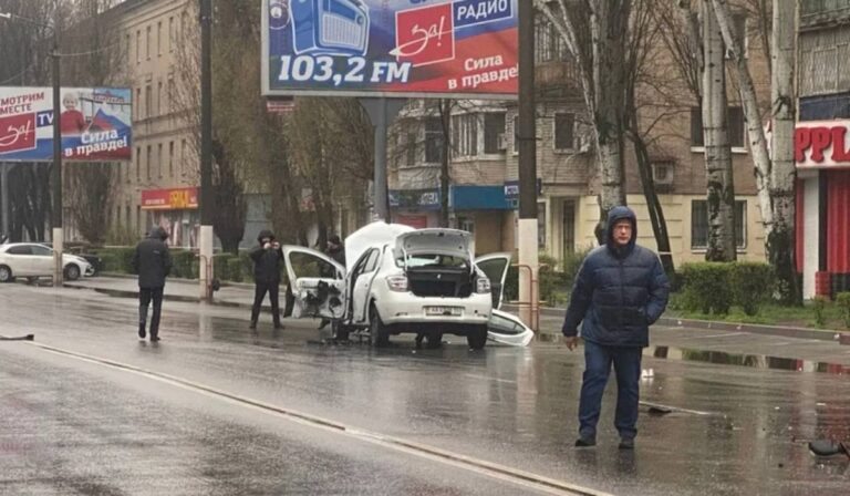 Autóba rejtett bomba robbant Melitopolban