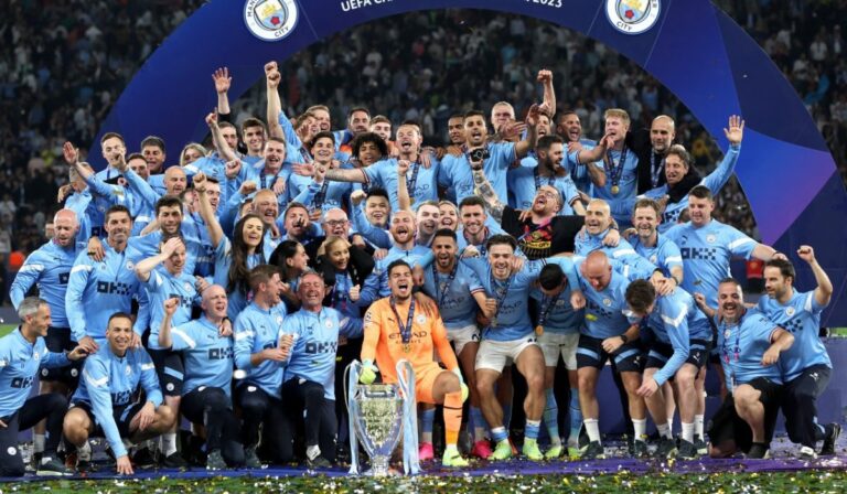 Története során először nyert Bajnokok Ligáját a Manchester City