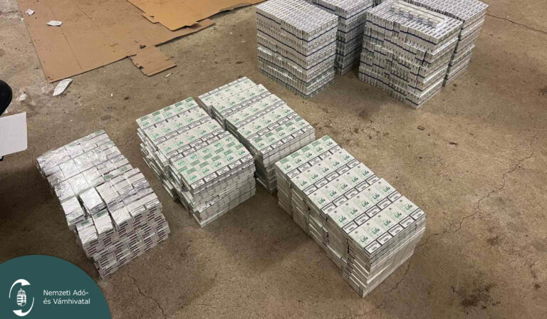 Több mint hétmillió forint értékű cigarettát foglaltak le a magyar–ukrán zöldhatáron