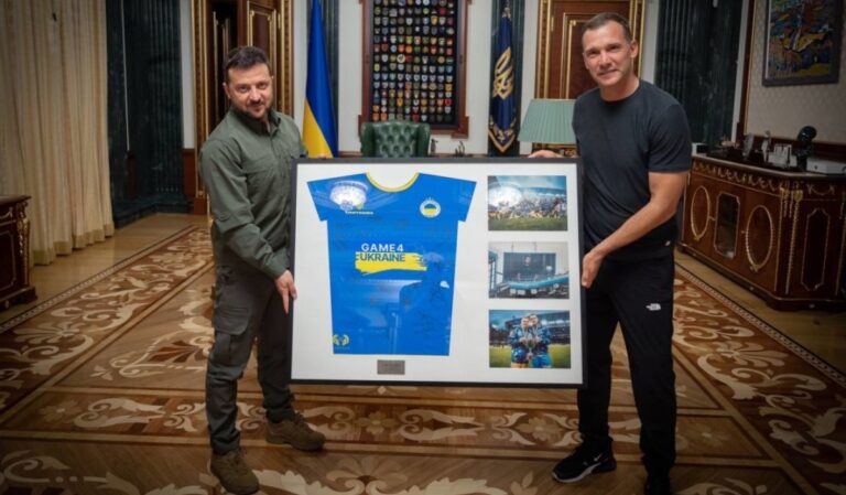 Andrij Sevcsenkóval találkozott az ukrán elnök