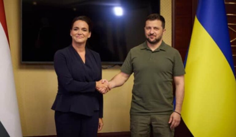 Зустріч тет-а-тет між Каталін Новак та Володимиром Зеленським