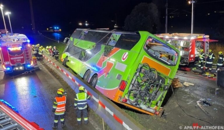 Ukránok szenvedtek buszbalesetet Ausztriában