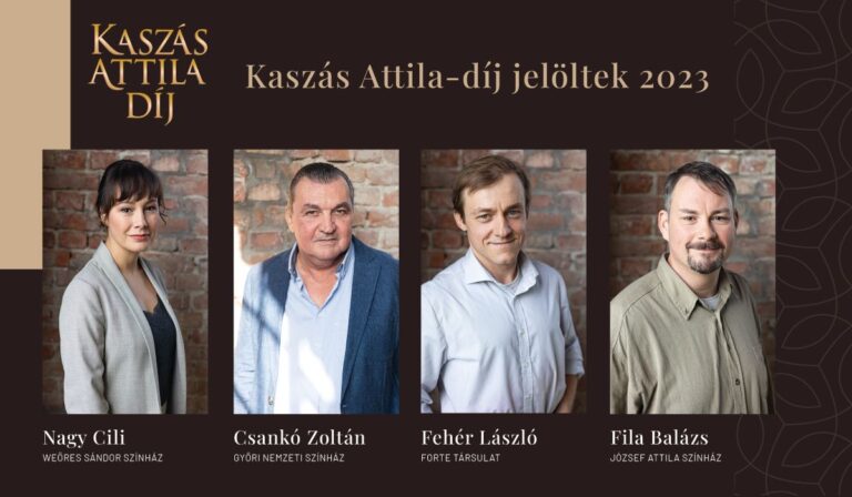 Kárpátaljai származású színész a Kaszás Attila-díj esélyesei között