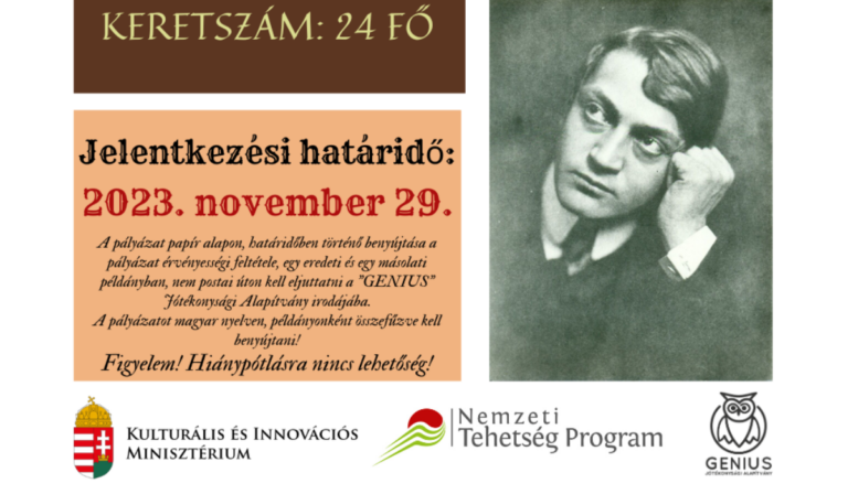 Felhívás – Ady Endre ösztöndíjprogram