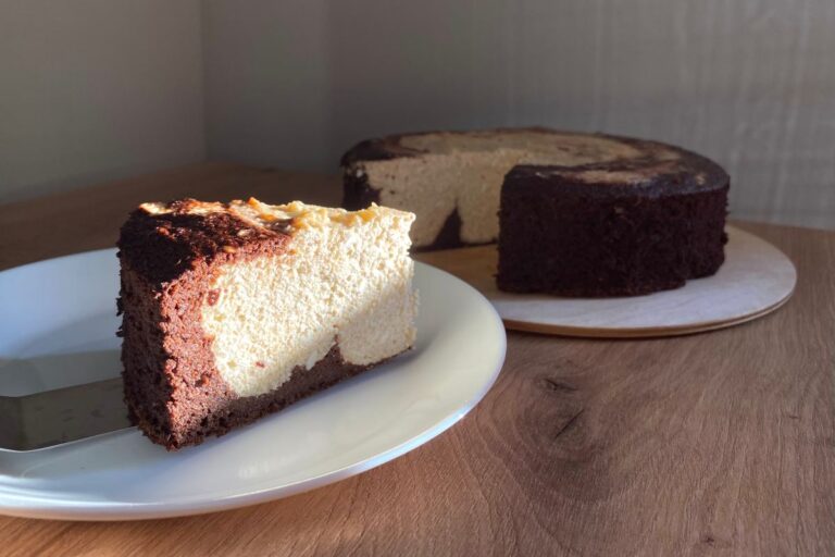 Banános-csokis túrótorta