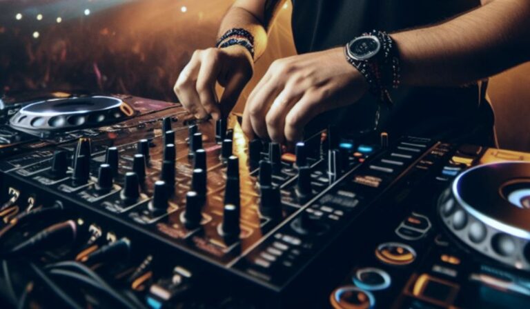 DJ illusztráció