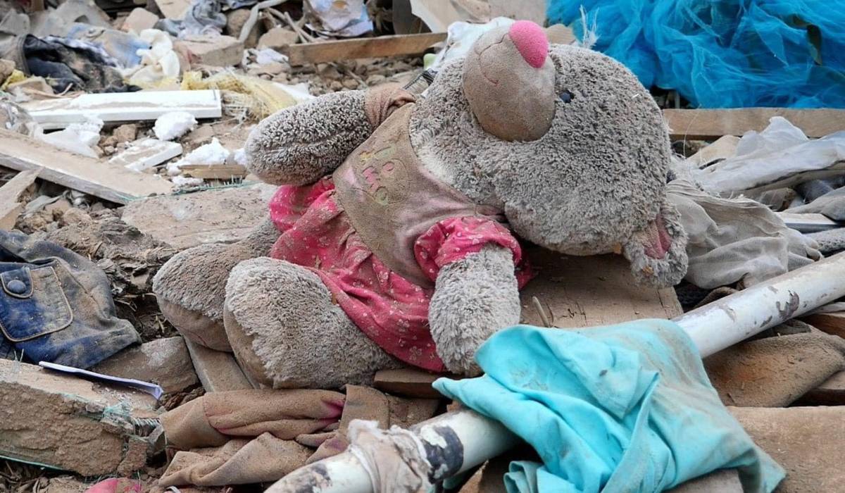 Zaporizzsja gyerek játék rakétatámadás után