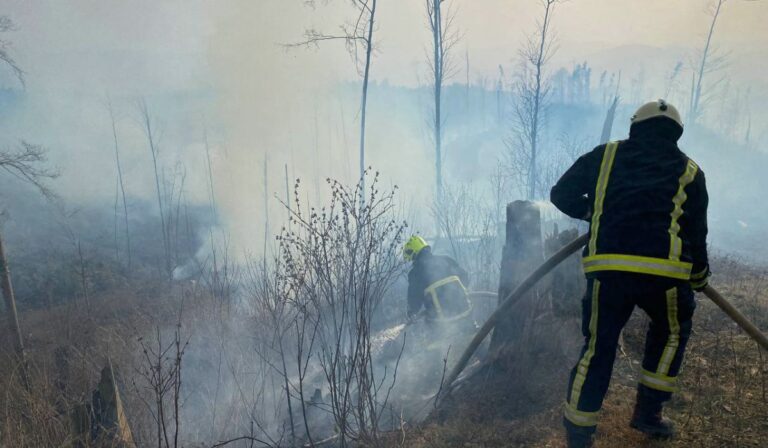 Három hektáron ég az erdő a Rahói járásban
