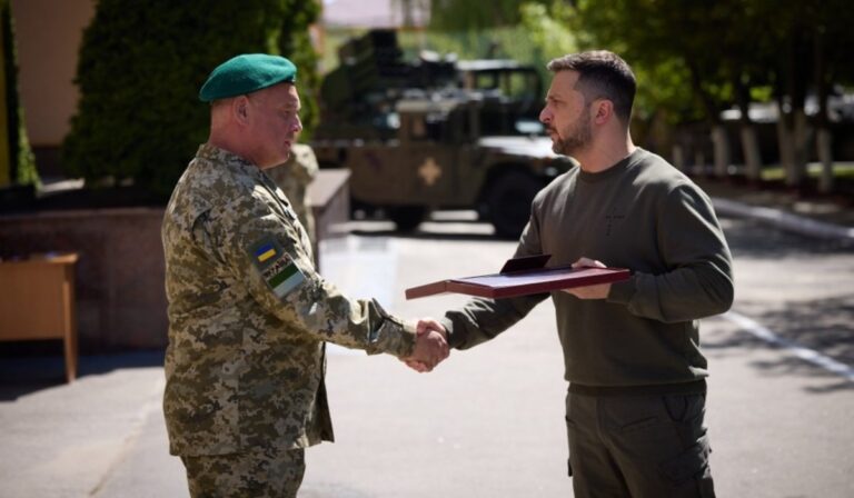 Határőröket tüntetett ki az ukrán elnök