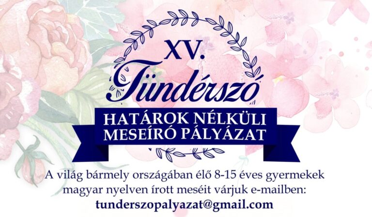 Tündérszó – határok nélküli meseíró pályázat