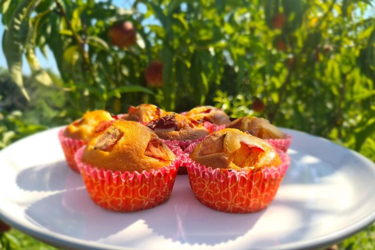 Egyszerű barackos muffin