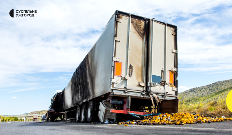 Két kamion ütközött a Munkácsi járásban