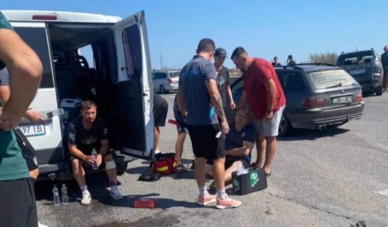 Balesetet szenvedett az Ungvári FC csapata