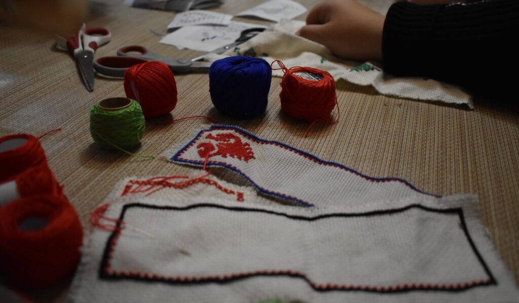 keresztszemes hímzés