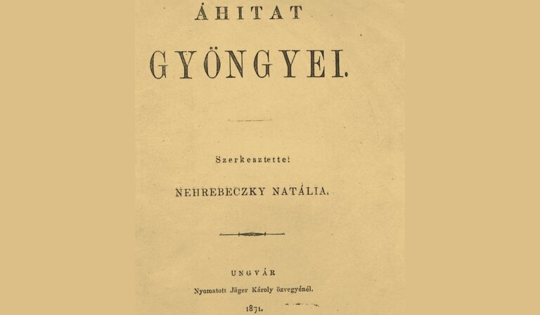 Kárpátalja anno: fohászok 1871-ből