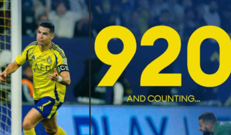Cristiano Ronaldo megszerezte karrierje 920. gólját