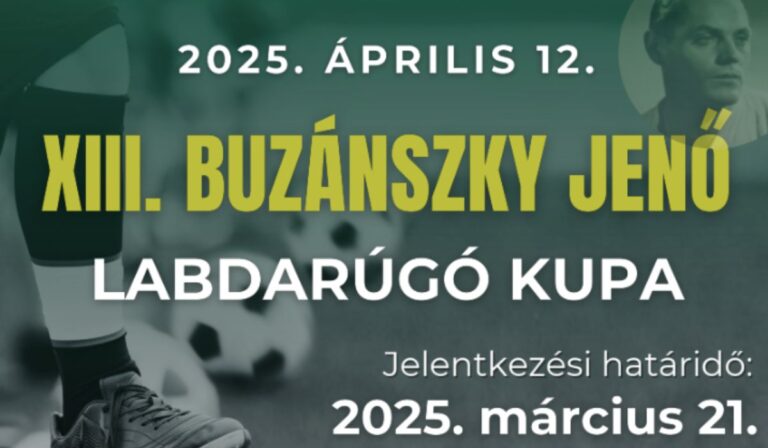 XIII. Buzánszky Jenő Labdarúgó Kupa