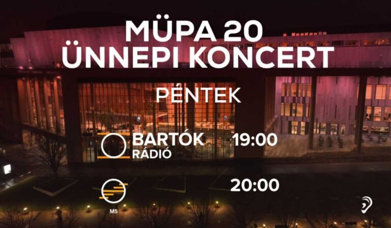 Ünnepi koncert élőben a Bartók Rádió műsorán és az M5-ön