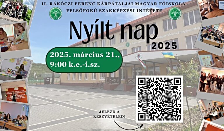Nyílt napot tart a Rákóczi-főiskola Felsőfokú Szakképzési Intézete