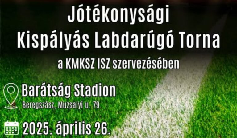 Jótékonysági kispályás focitorna Beregszászban