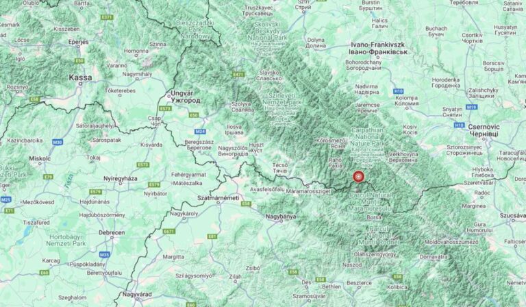 Két földrengést észleltek a Rahói járásban