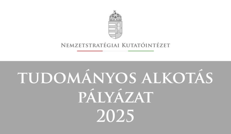 Nemzetstratégiai Tudományos Alkotás Pályázat 2025