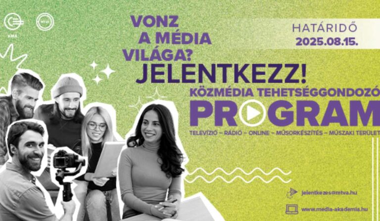 Még egy hétig várja a jövő médiaszakembereinek jelentkezését a közmédia