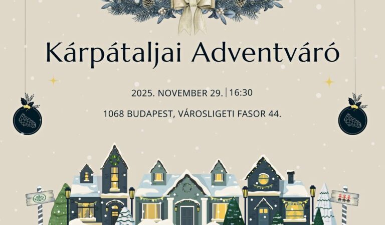Kárpátaljai Adventvárót szerveznek Budapesten