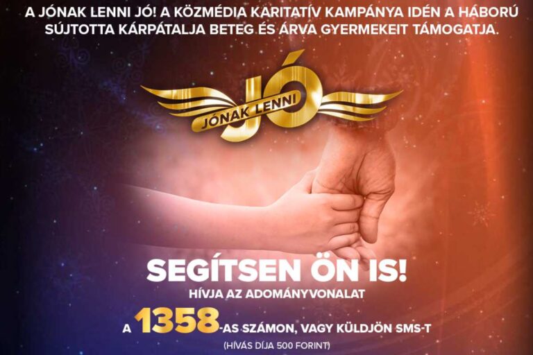 Jónak lenni jó!: Mintegy 45 millió forint gyűlt már össze