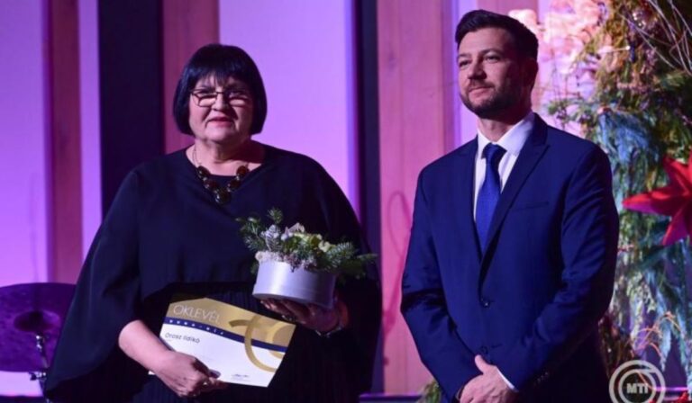 Duna-díjat kapott Orosz Ildikó, a Rákóczi Egyetem elnöke