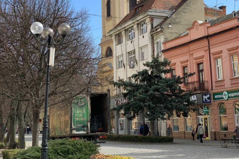Beregszászi utcakép