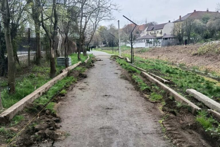 Megkezdődött a Képviselők sétányának felújítása Beregszászban